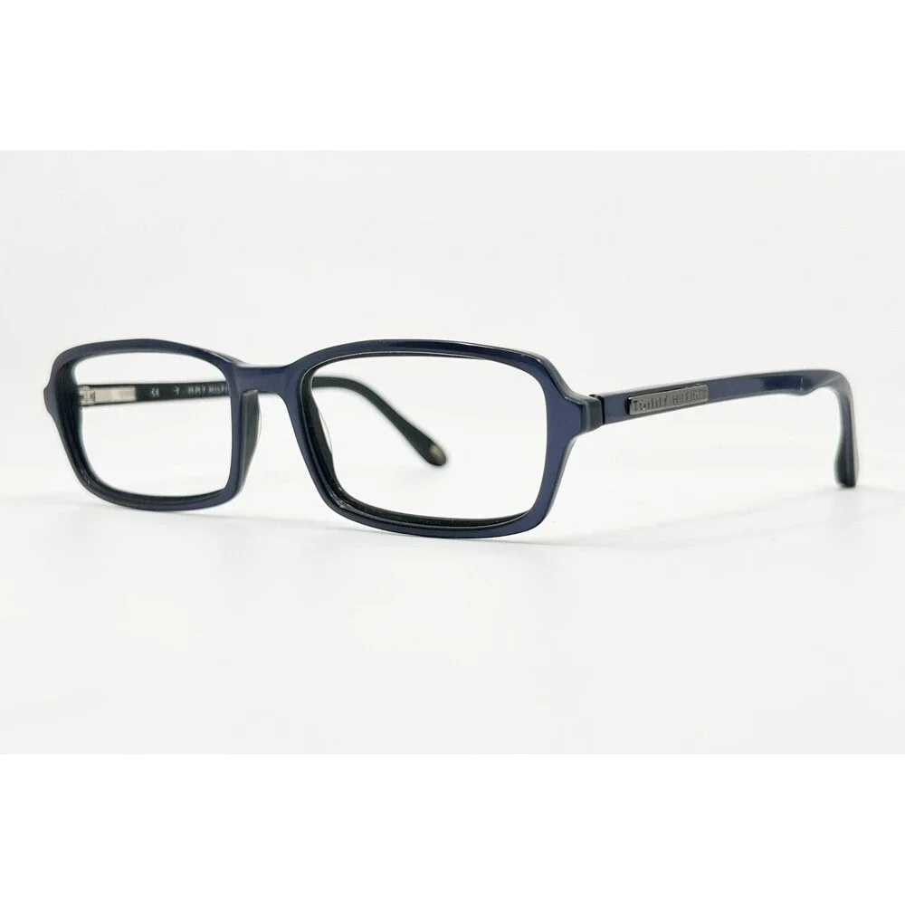 Tommy Hilfiger Eyeglasses Frames Mens Blue Rectangle TH3121 53-16-140
